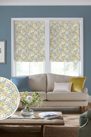 Laura Ashley Gold Tulips Made to Measure Roman Blinds