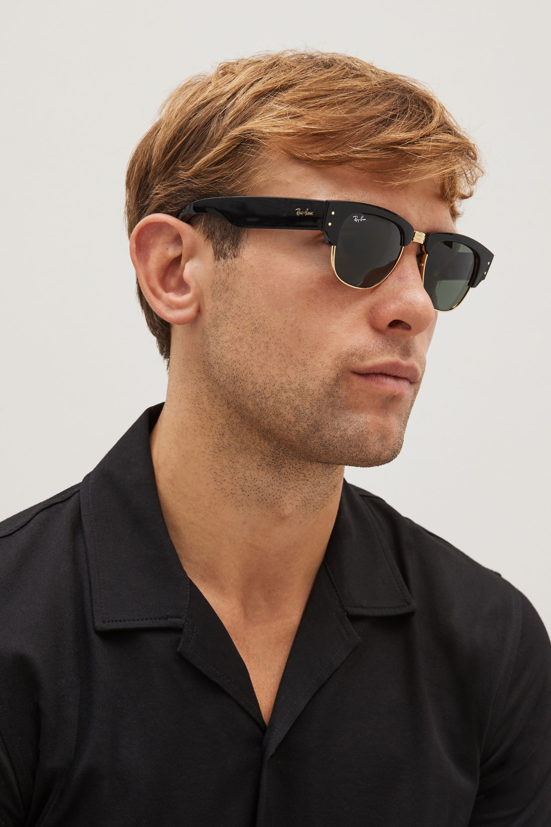 Ray Ban Black Mega Clubmaster Sunglasses
