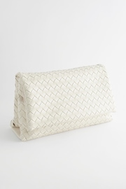 White Weave Clutch Bag - Image 4 of 9