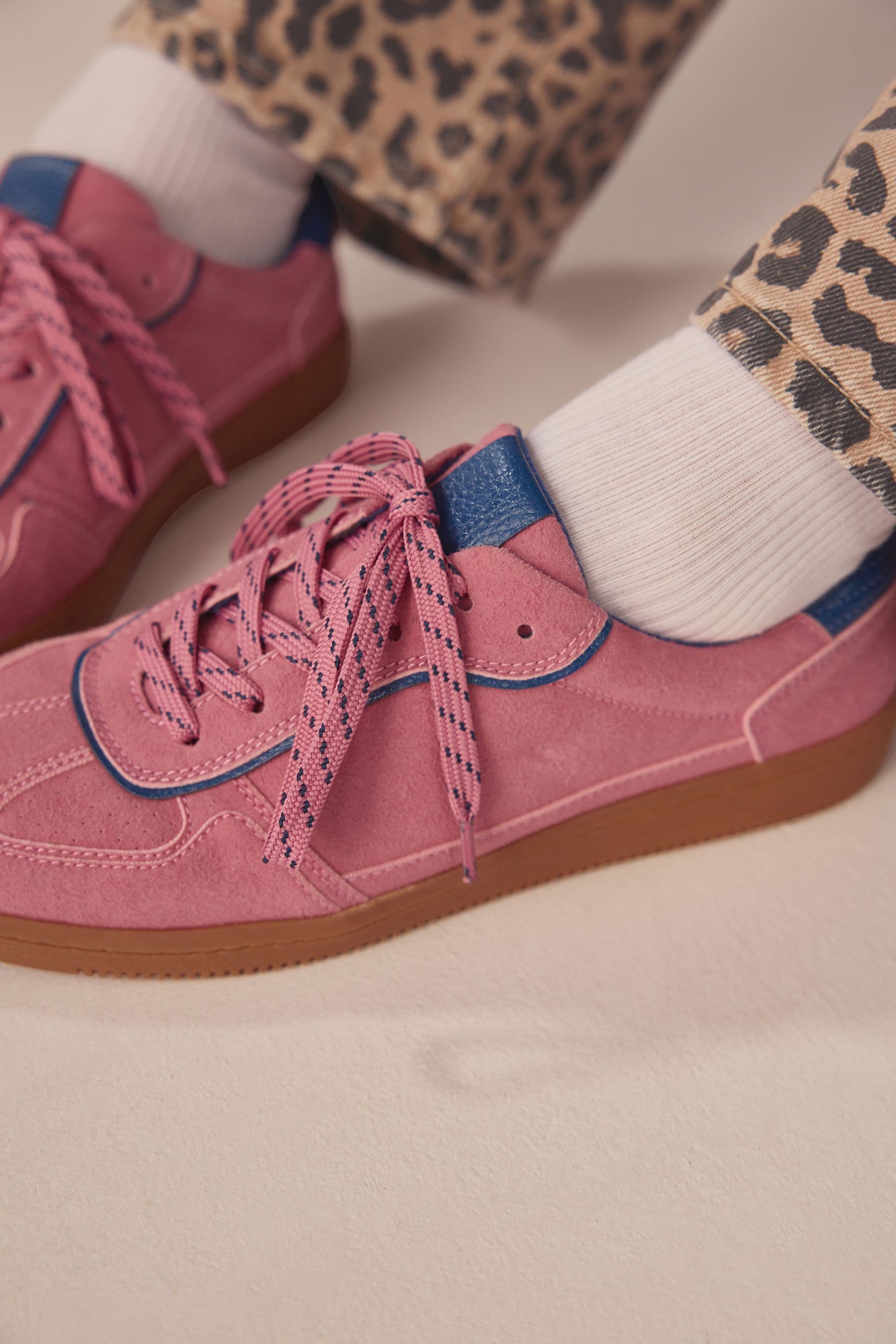 Pink suede trainers new arrivals