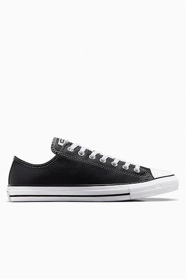 Converse Black Leather Ox Trainers