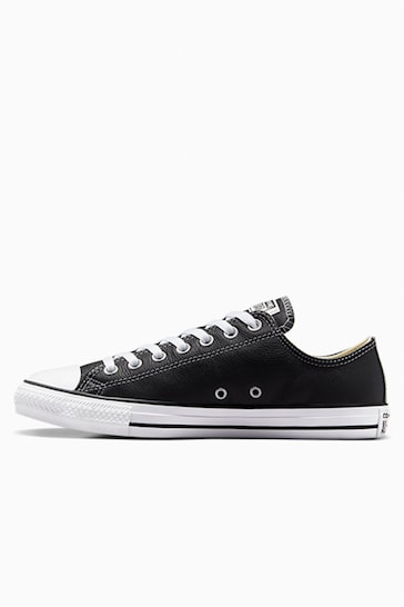 Converse Black Leather Ox Trainers