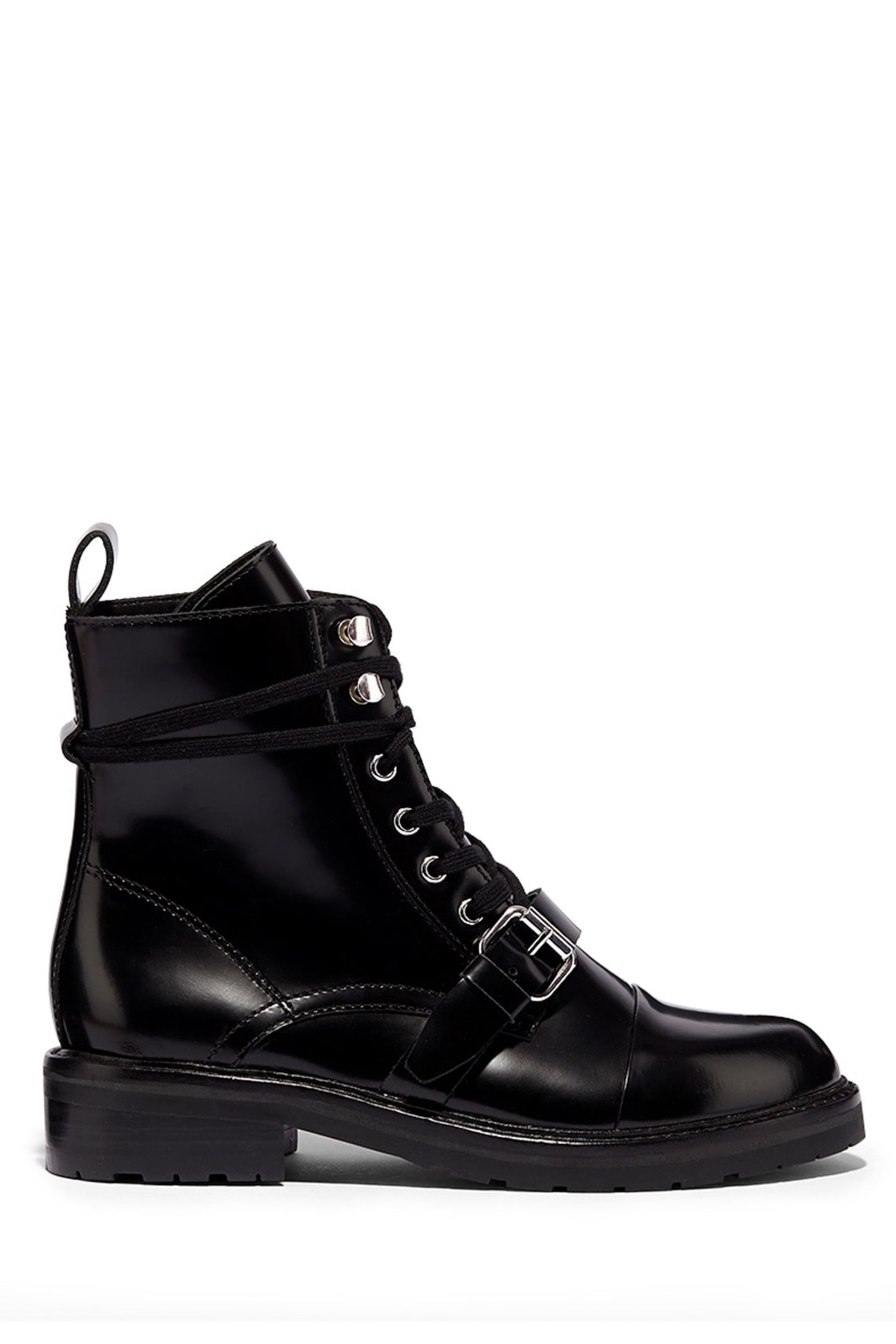 AllSaints Black Donita Ankle Calf Boots - Image 1 of 2