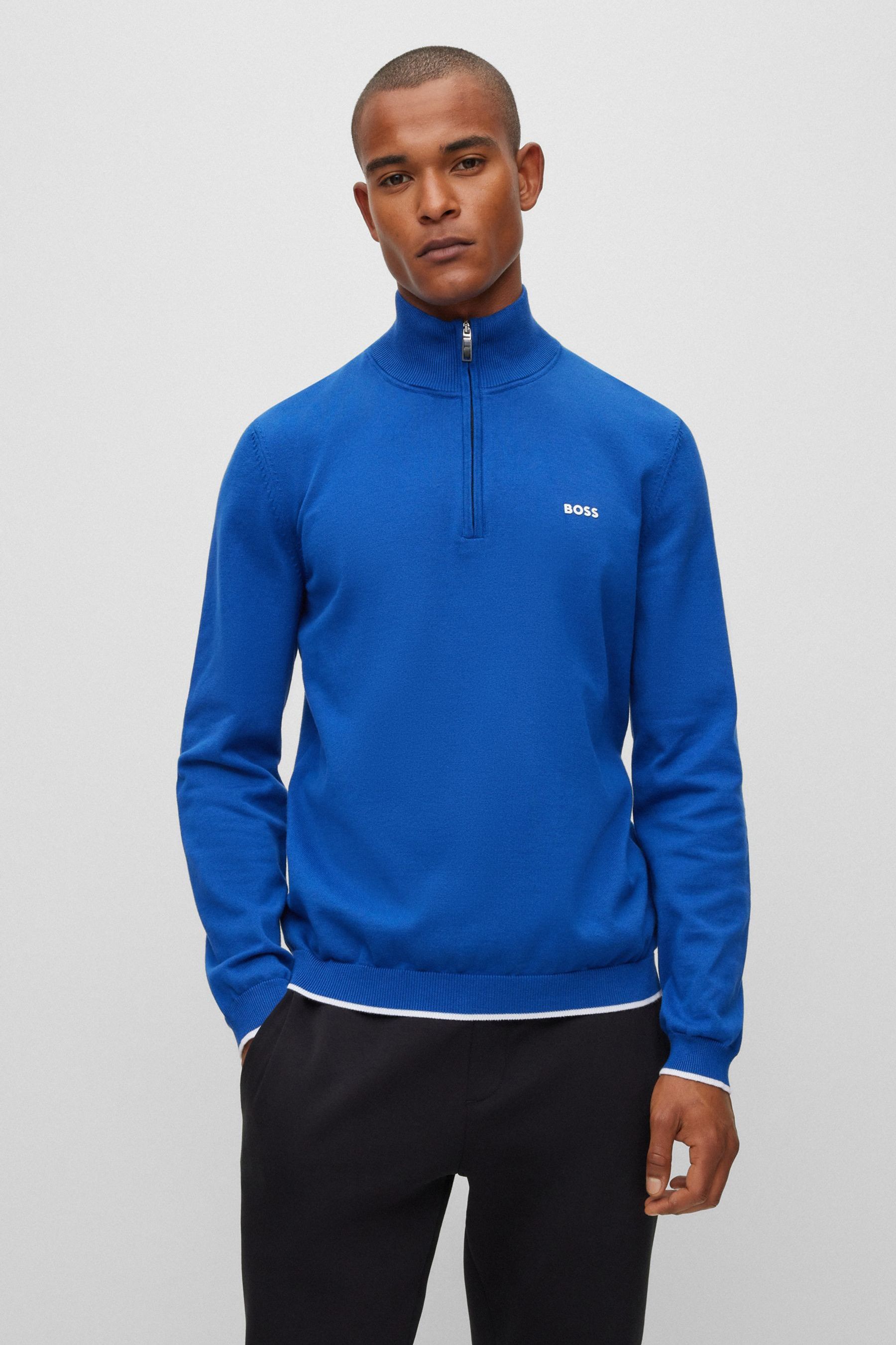 Boss zimex half zip knit cheap