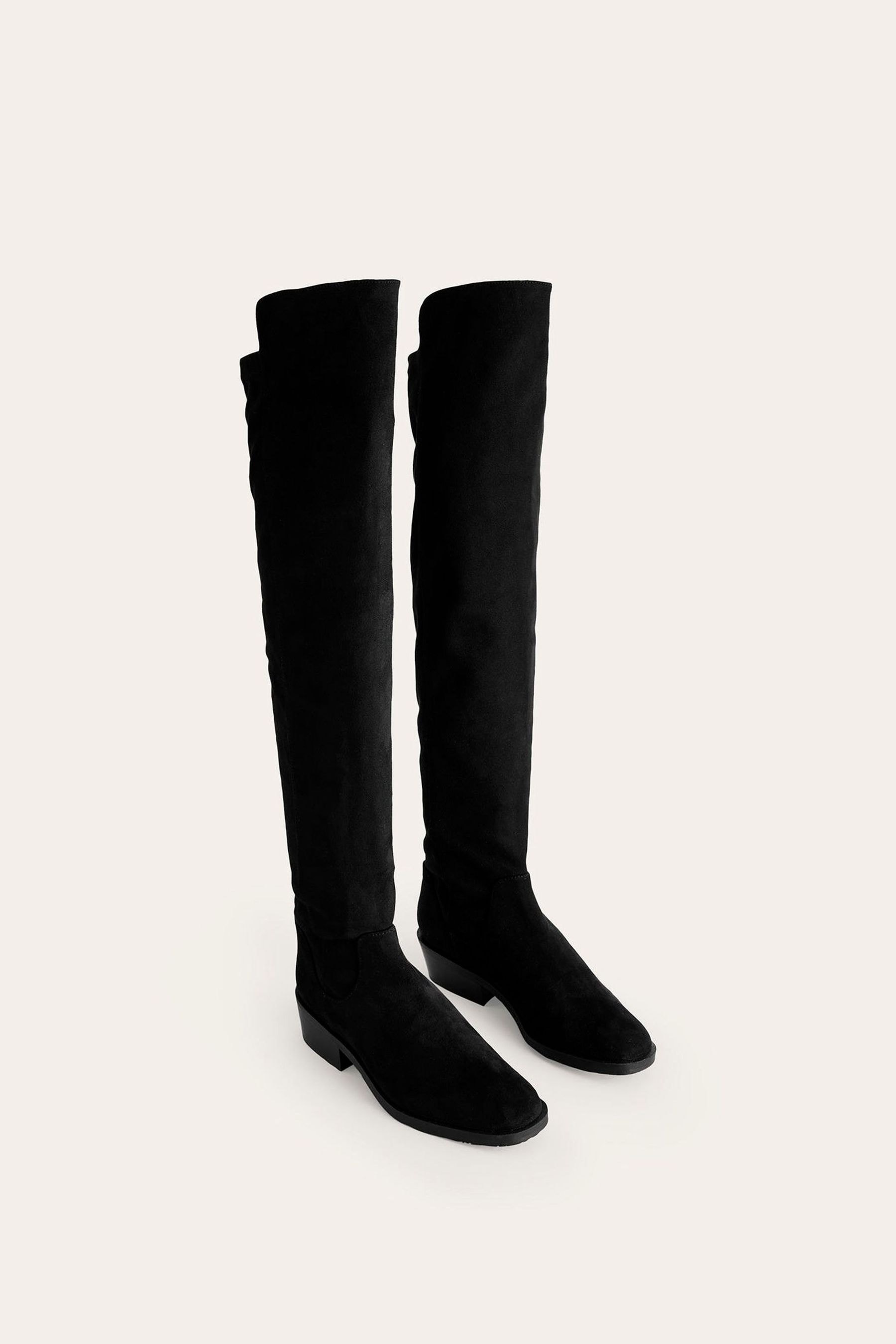 Buy Boden Black Over The Knee Stretch Boots from Next Luxembourg