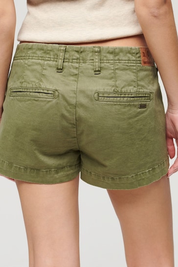 Superdry Green Chino Hot Shorts