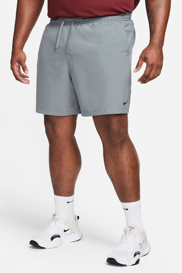 Nike Grey Dri-FIT Form 7 inch Unlined Training Shorts