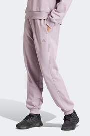 adidas Purple Sportswear All Szn Fleece Loose Joggers - Image 1 of 6
