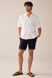 Navy Premium Belted Chinos - Image 1 of 9