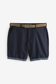 Navy Premium Belted Chinos - Image 5 of 9