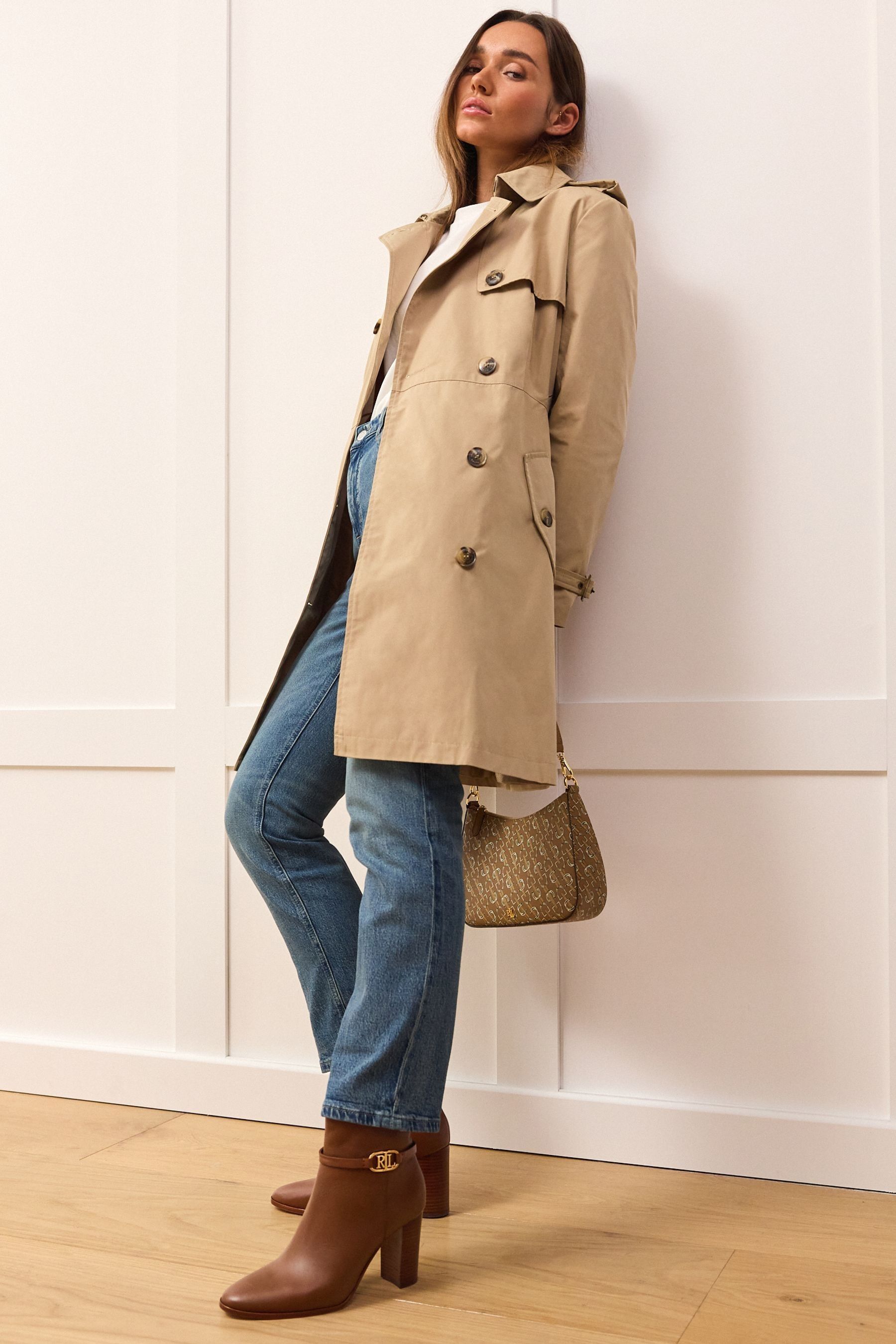 Next tan trench coat online