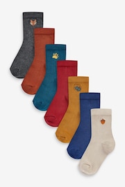 Multi Rib Socks 7 Pack - Image 1 of 7
