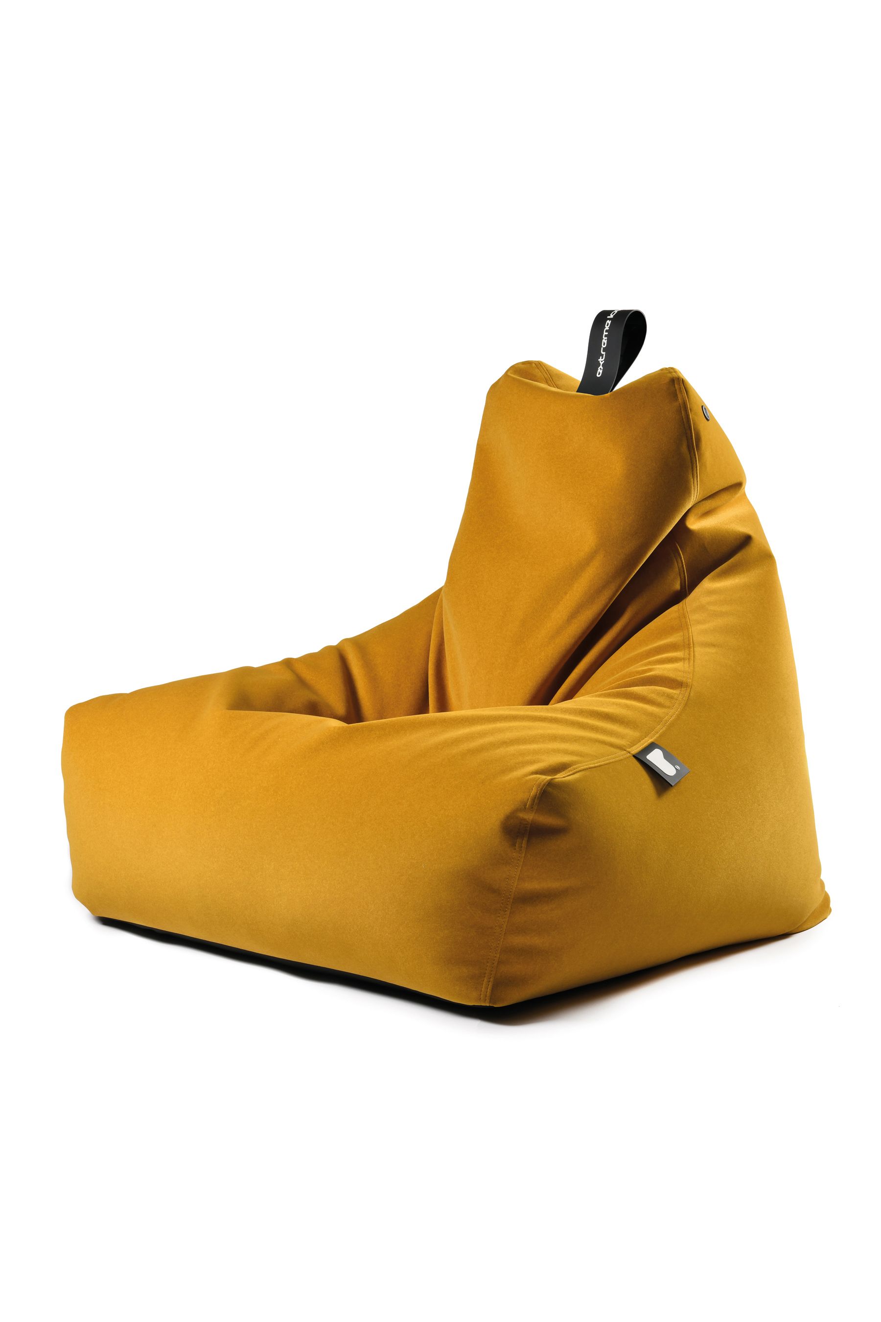 Mustard yellow bean bag on sale