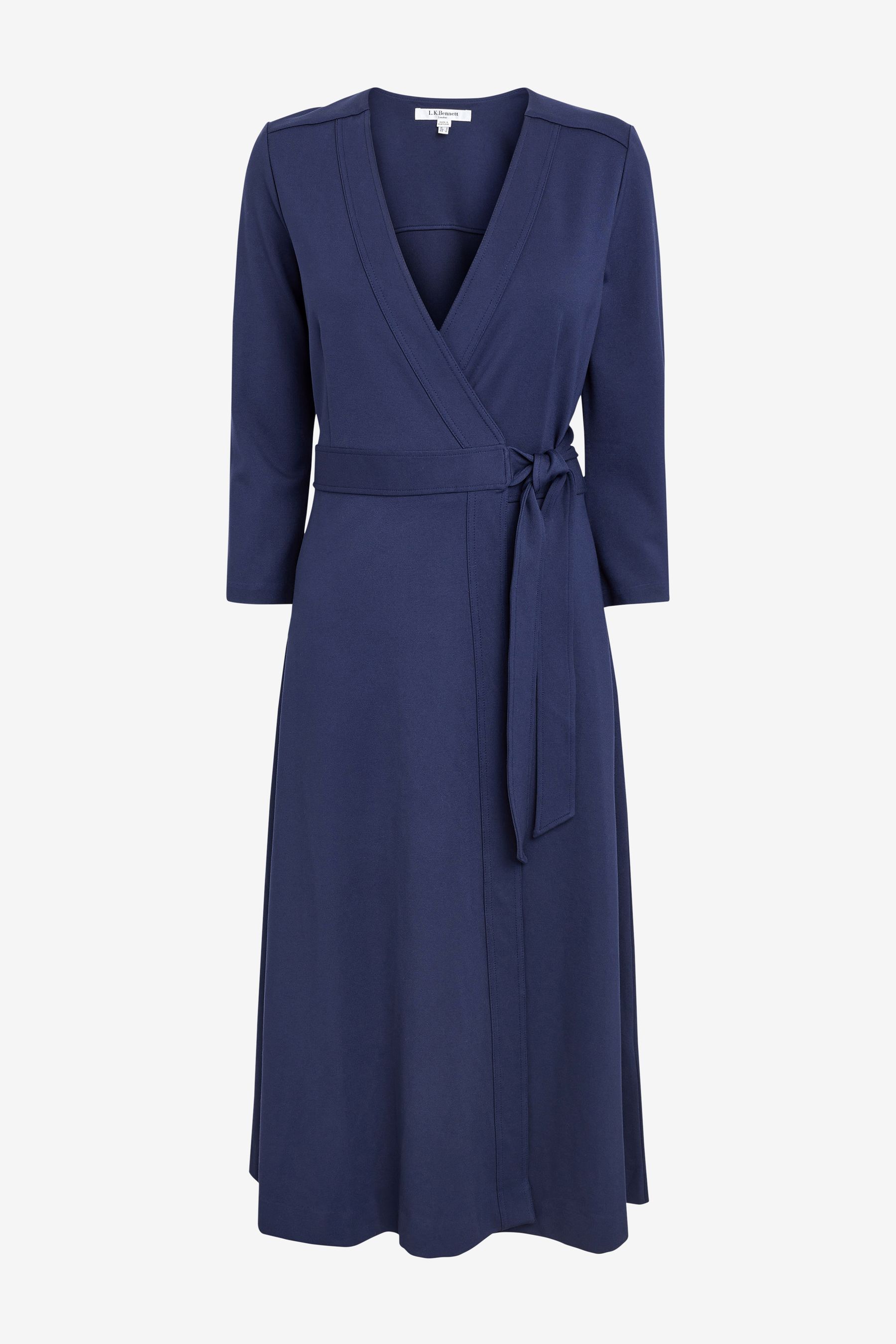 Buy LK Bennett Blue Juno Wrap Dress from Next Luxembourg