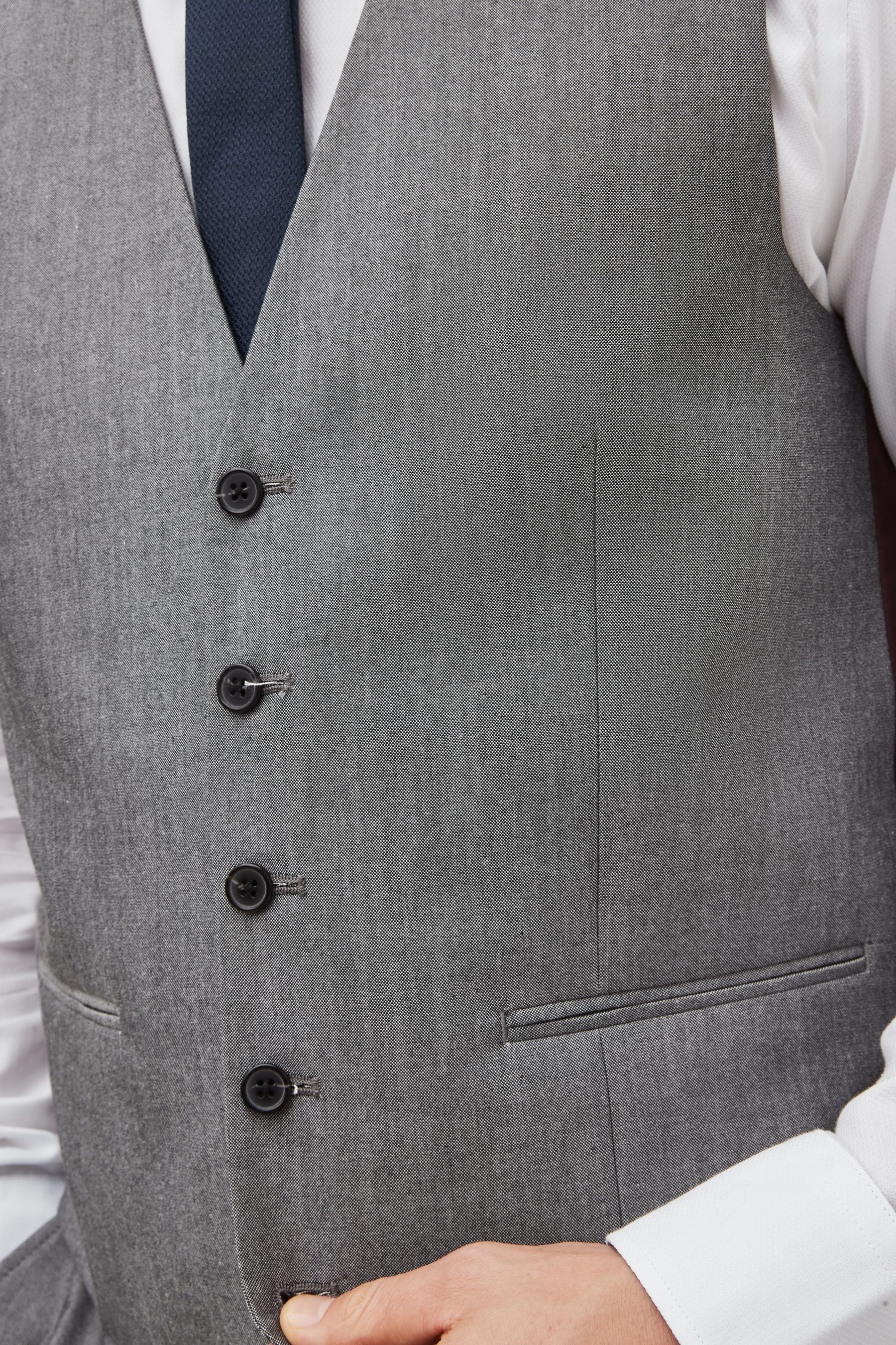 Double breasted grey waistcoat hotsell