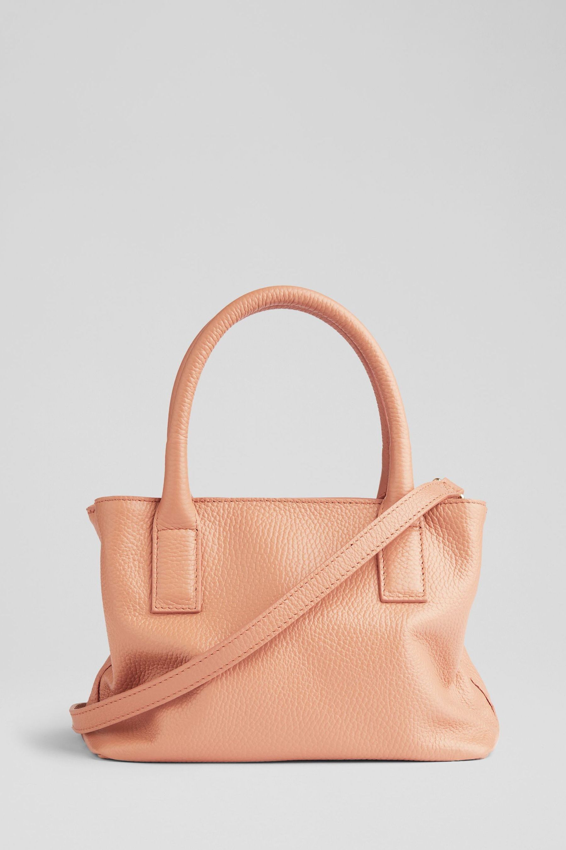 Small grainy leather and house check tote bag hot sale