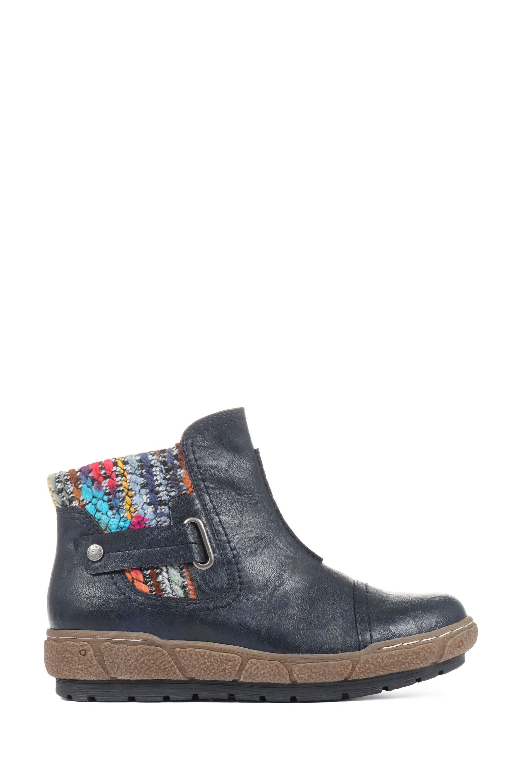Buy Pavers Navy Ladies Wide Fit Ankle Boots from Next Luxembourg