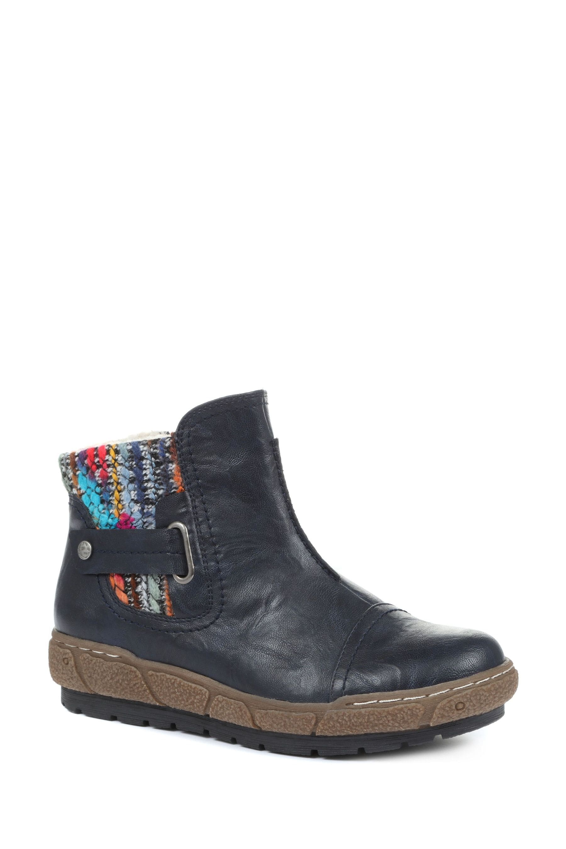 Buy Pavers Navy Ladies Wide Fit Ankle Boots from Next USA