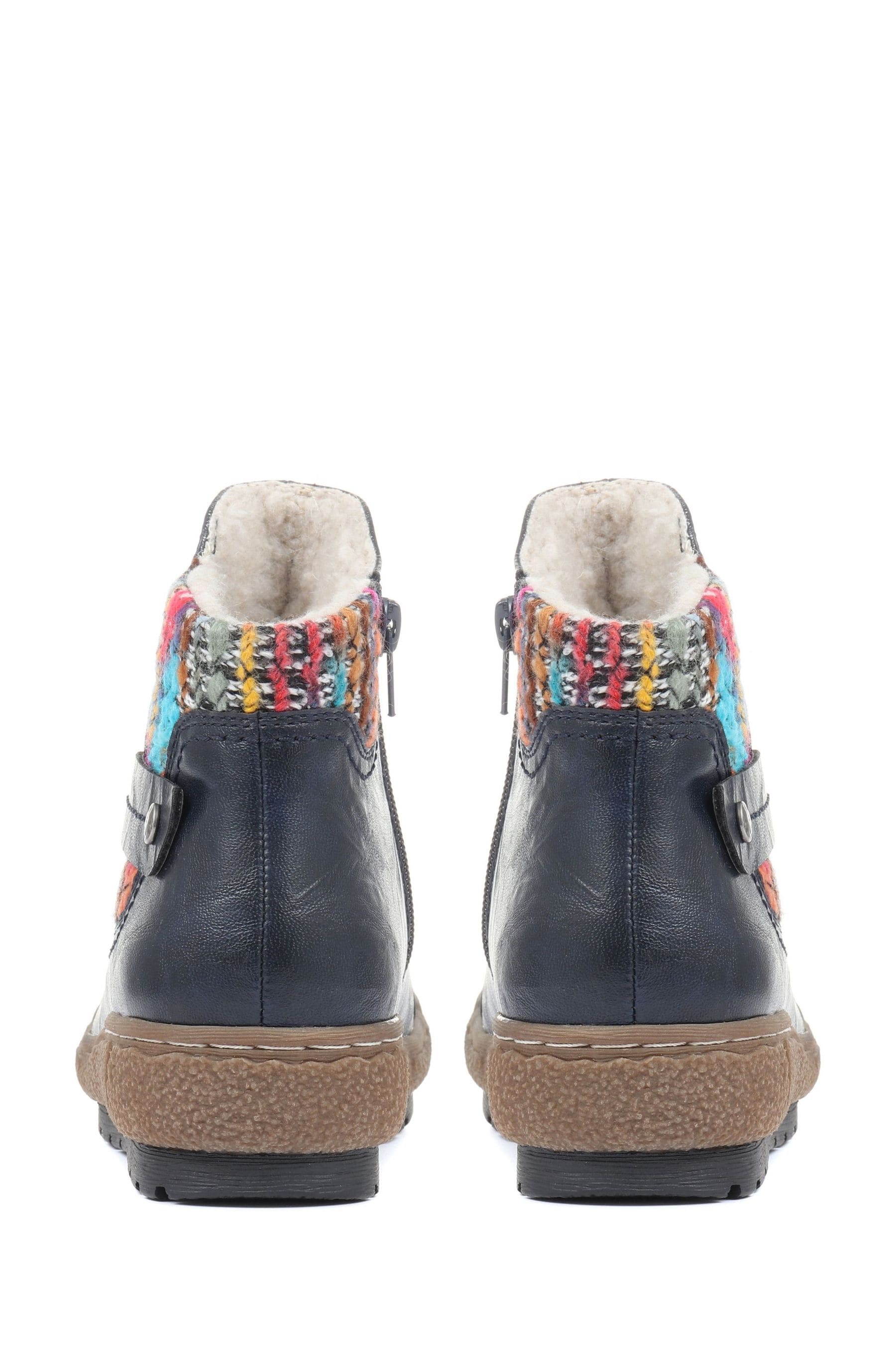 Buy Pavers Navy Ladies Wide Fit Ankle Boots from Next Luxembourg