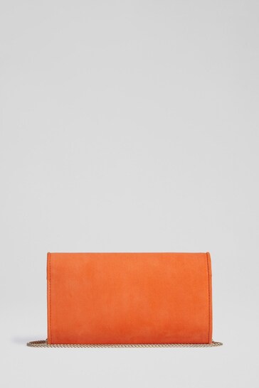 Buy LK Bennett Orange Suede Clutch Bag from the Next UK online shop