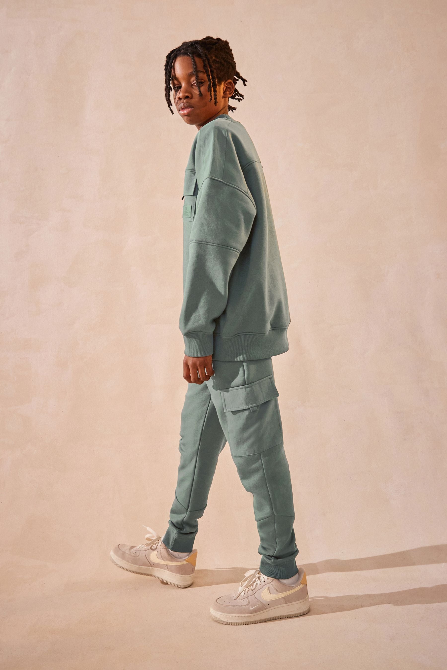 Sage green sweat set cheap