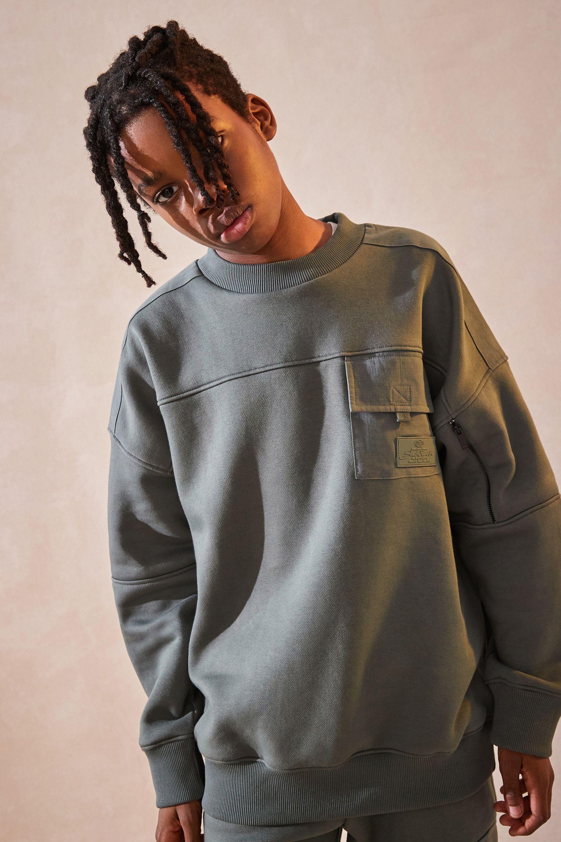 Crewneck jogger set clearance