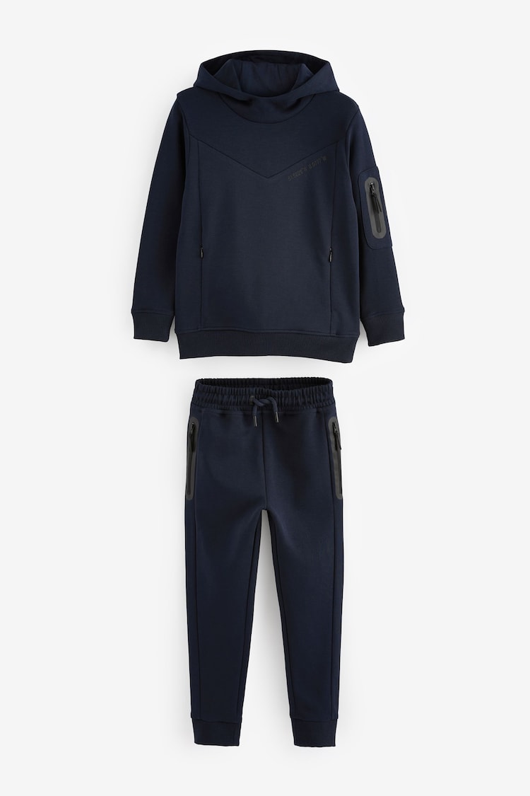 Navy Sporty Hoodie and Joggers Set (3-16yrs) - Image 1 of 4