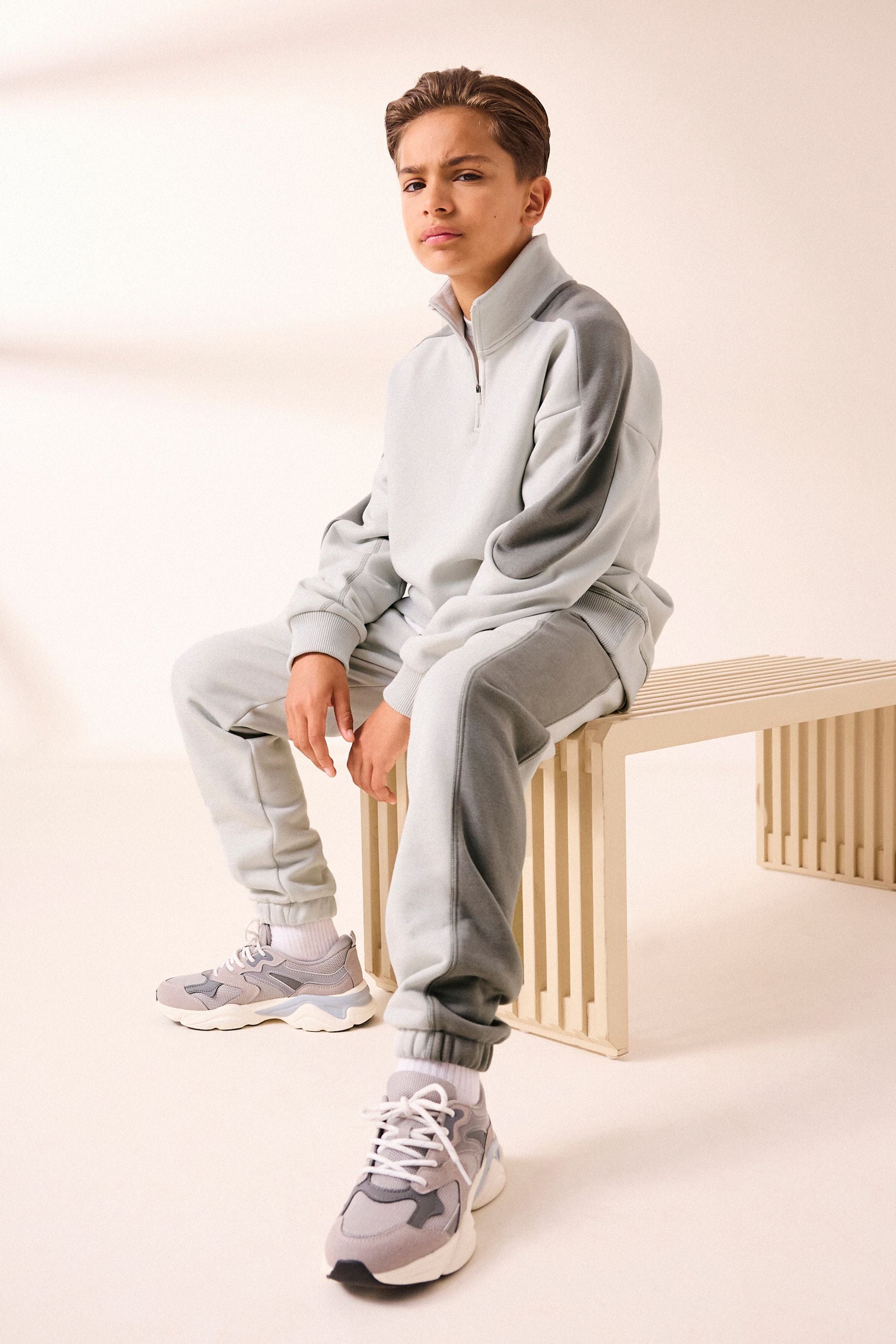 Grey jogger set online