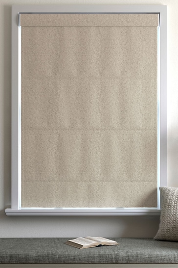 Natural Chenille Made To Measure Roman Blind