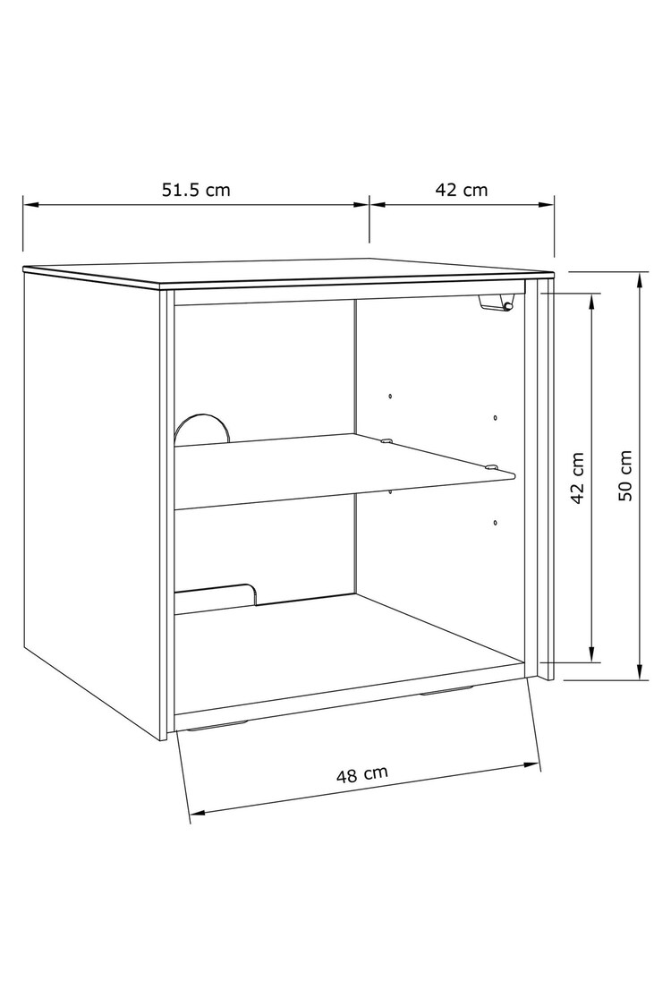 Frank Olsen White Smart LED Side Table - Image 6 of 6