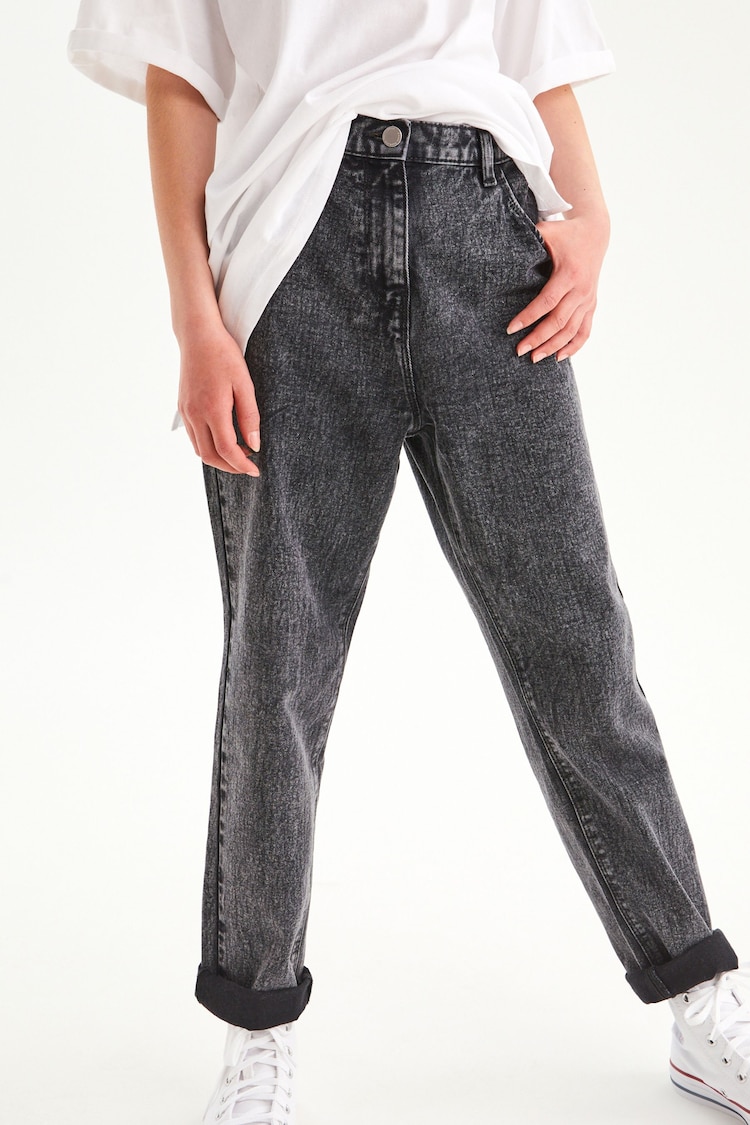 Grey Denim Mom Jeans (3-16yrs) - Image 1 of 5