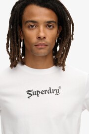 Superdry White 100% Cotton Retro Rock Graphic T-Shirt - Image 3 of 6