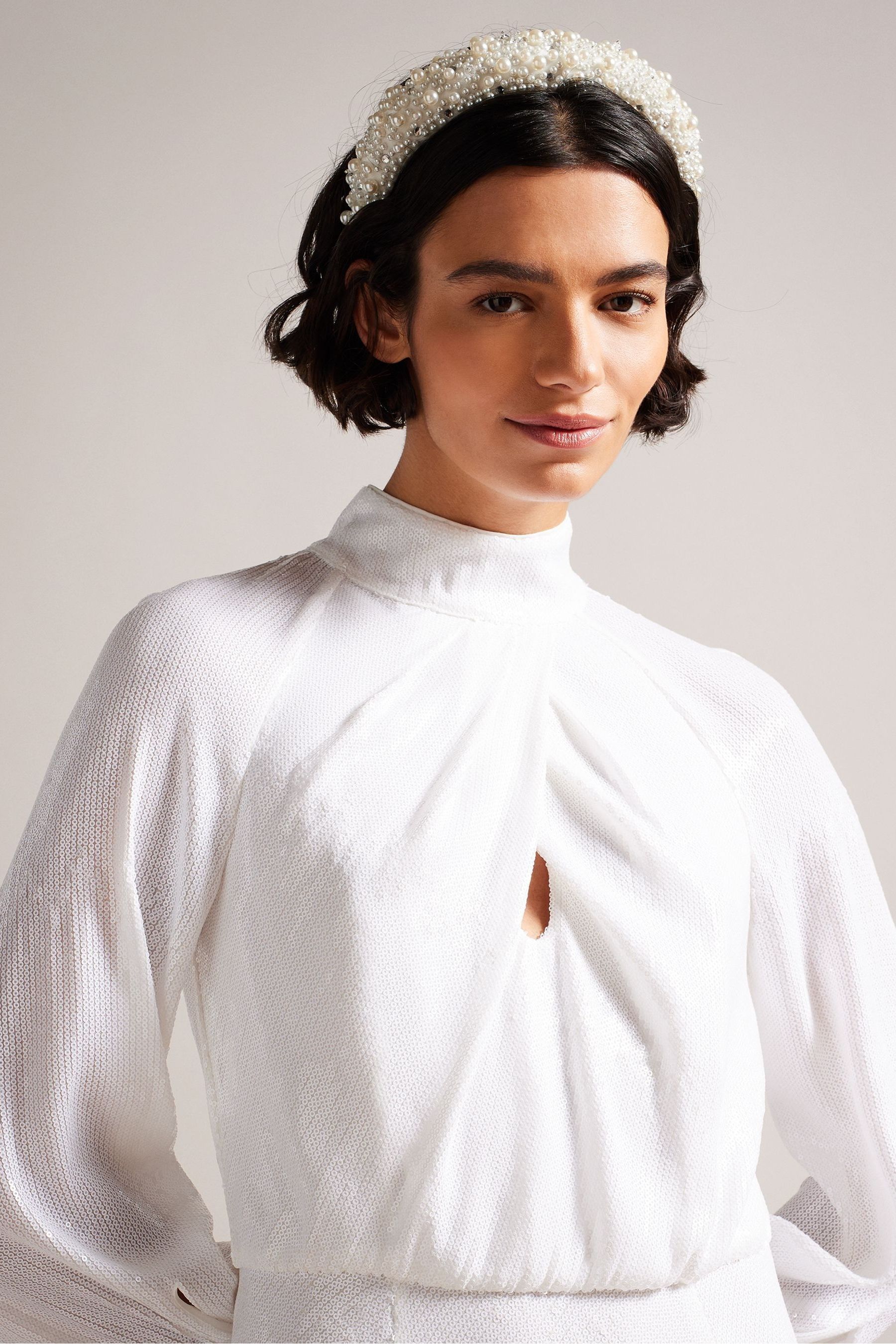 Buy Ted Baker Mayrose White Maxi Dress With Blouson Sleeves from Next Luxembourg