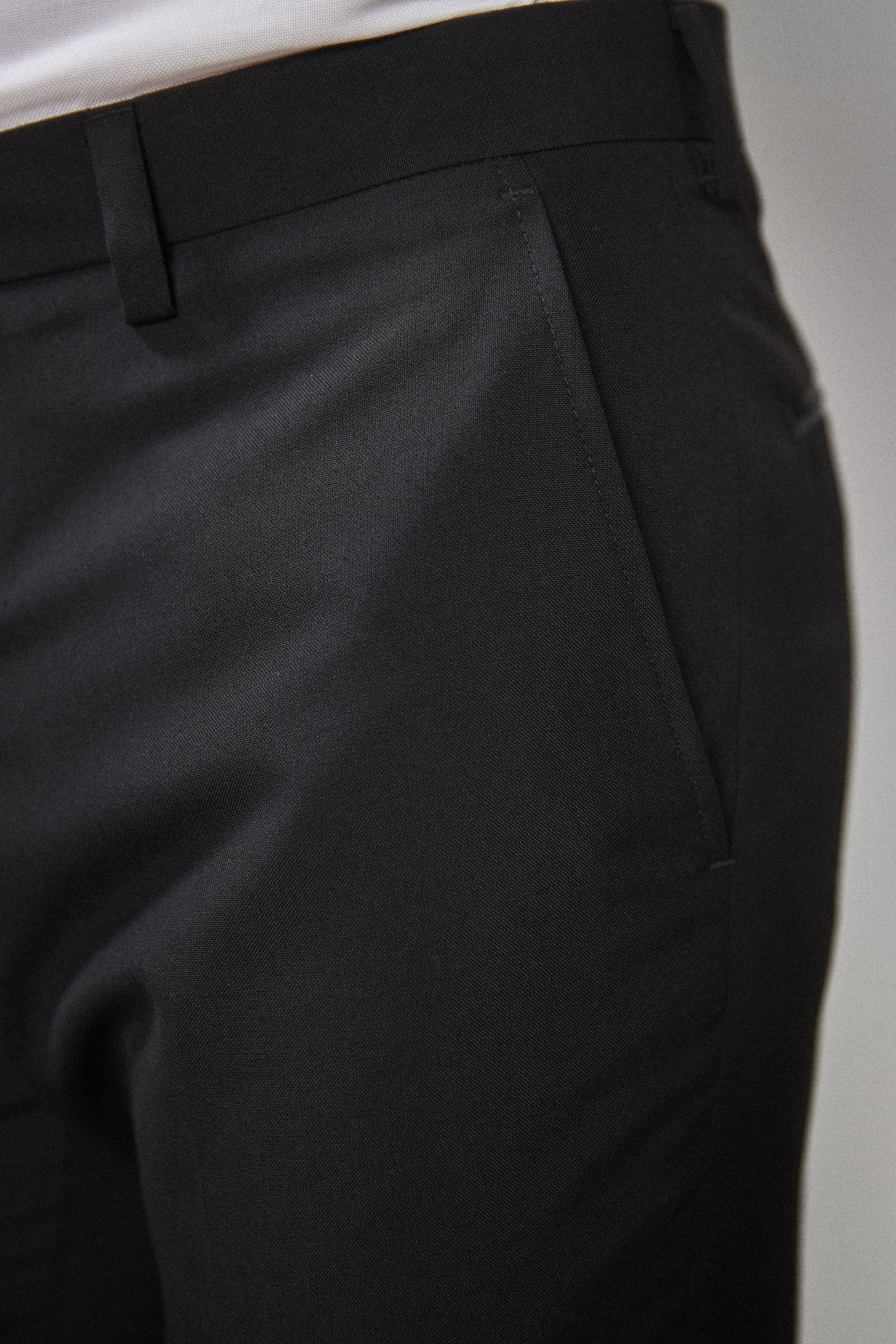 Next black suit trousers clearance