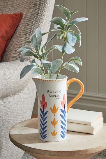 Multi Bloomin' Lovely Floral Ceramic Jug Vase