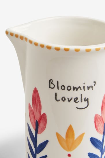 Multi Bloomin' Lovely Floral Ceramic Jug Vase