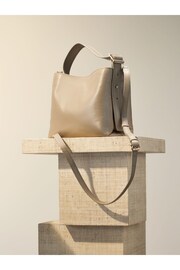 Bone Cream Premium Buckle Handheld Bag - Image 2 of 7