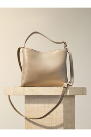 Bone Cream Premium Buckle Handheld Bag - Image 3 of 7