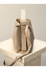 Bone Cream Premium Buckle Handheld Bag - Image 5 of 7