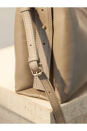 Bone Cream Premium Buckle Handheld Bag - Image 6 of 7