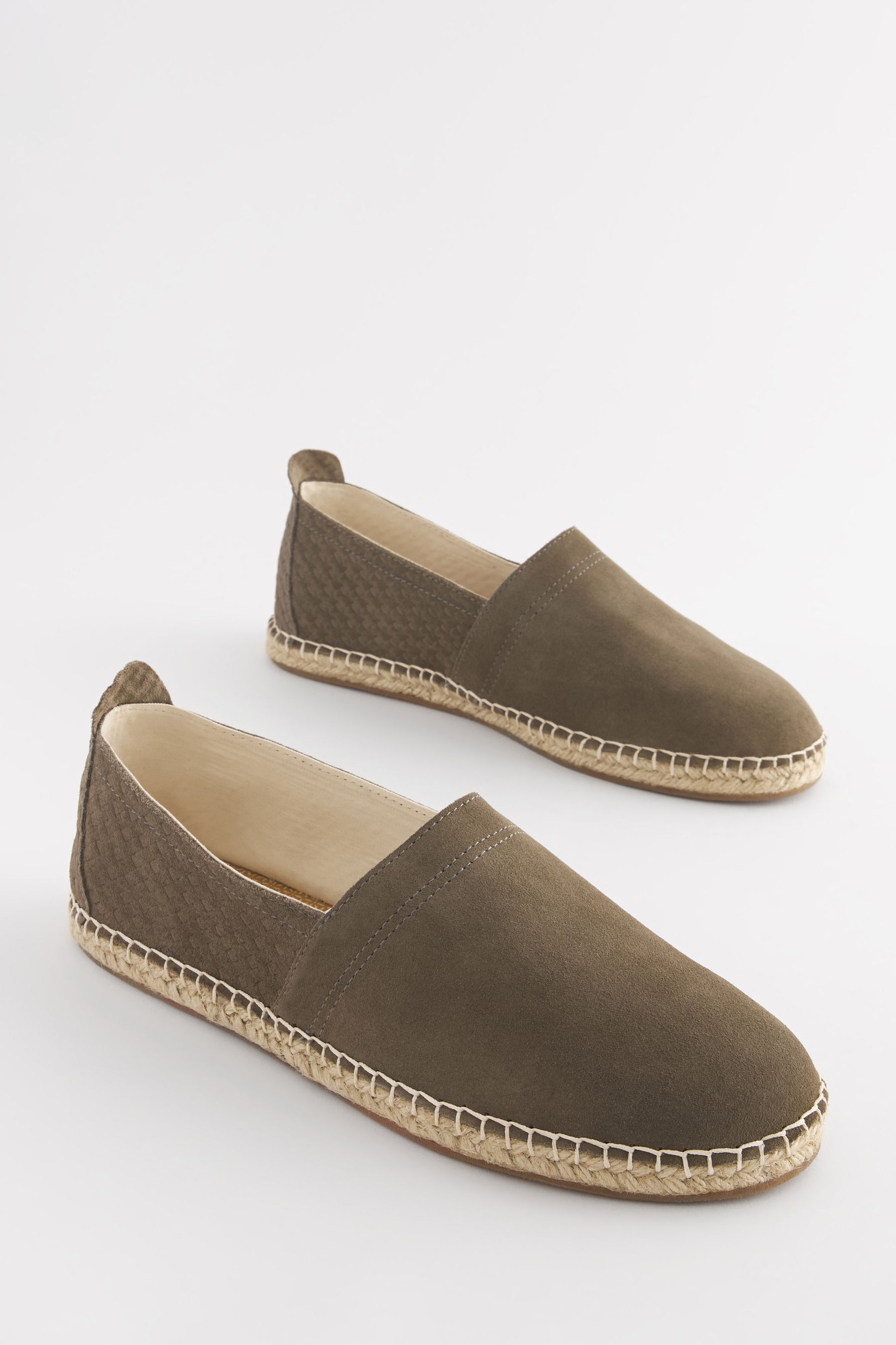 Buy Taupe Brown Suede Espadrilles from the Next UK online shop