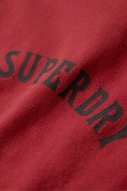 Superdry Red 100% Cotton Tattoo Graphic T-Shirt - Image 6 of 6