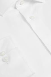 White Regular Fit Cotton Single Cuff Shirt - Image 4 of 4