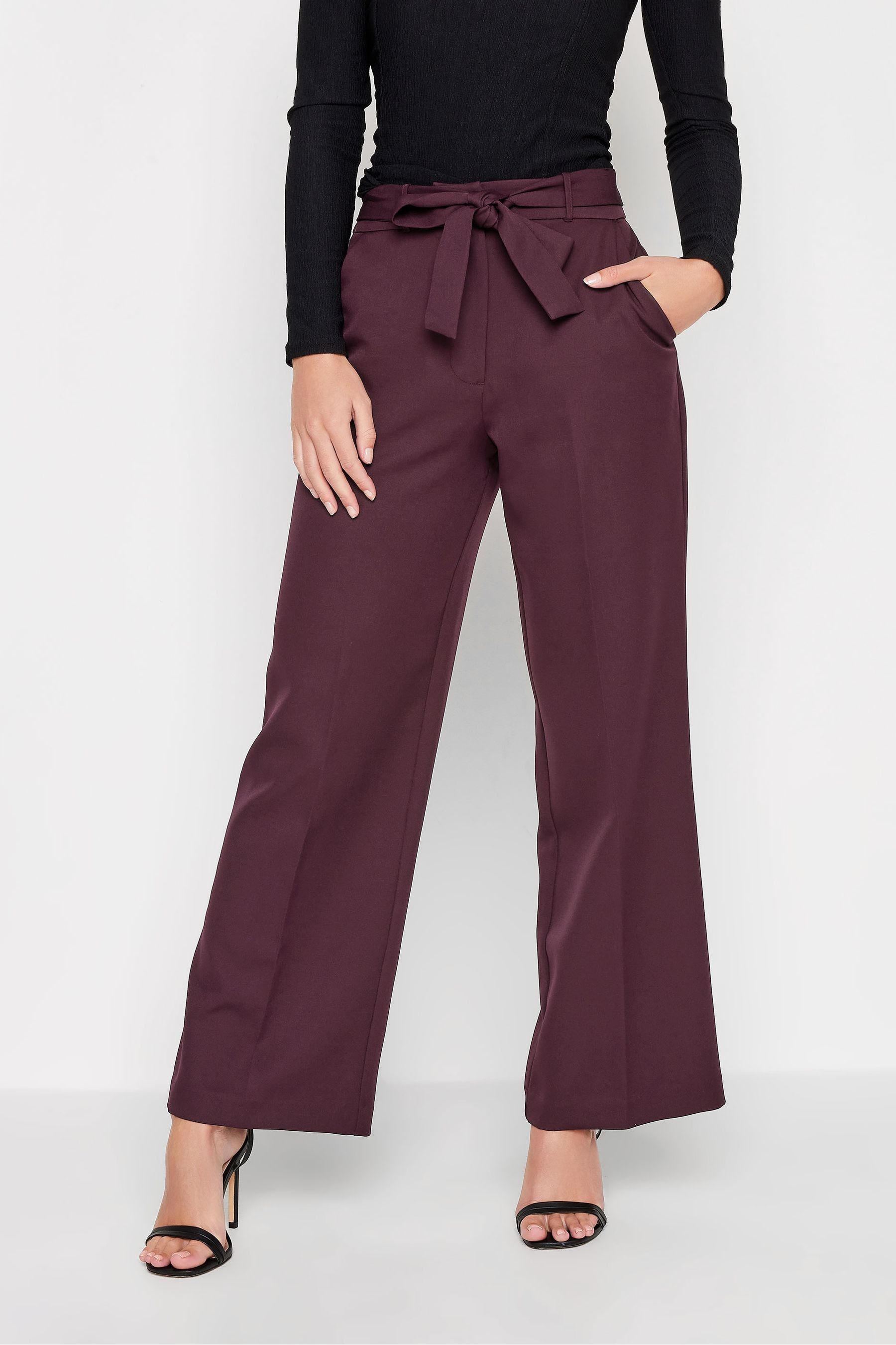 Buy PixieGirl Petite Red Wide Leg Trousers from the Next UK online