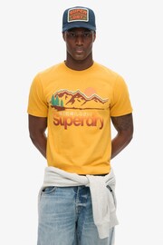 Superdry Yellow Great Outdoors Graphic T-Shirt - Image 2 of 5