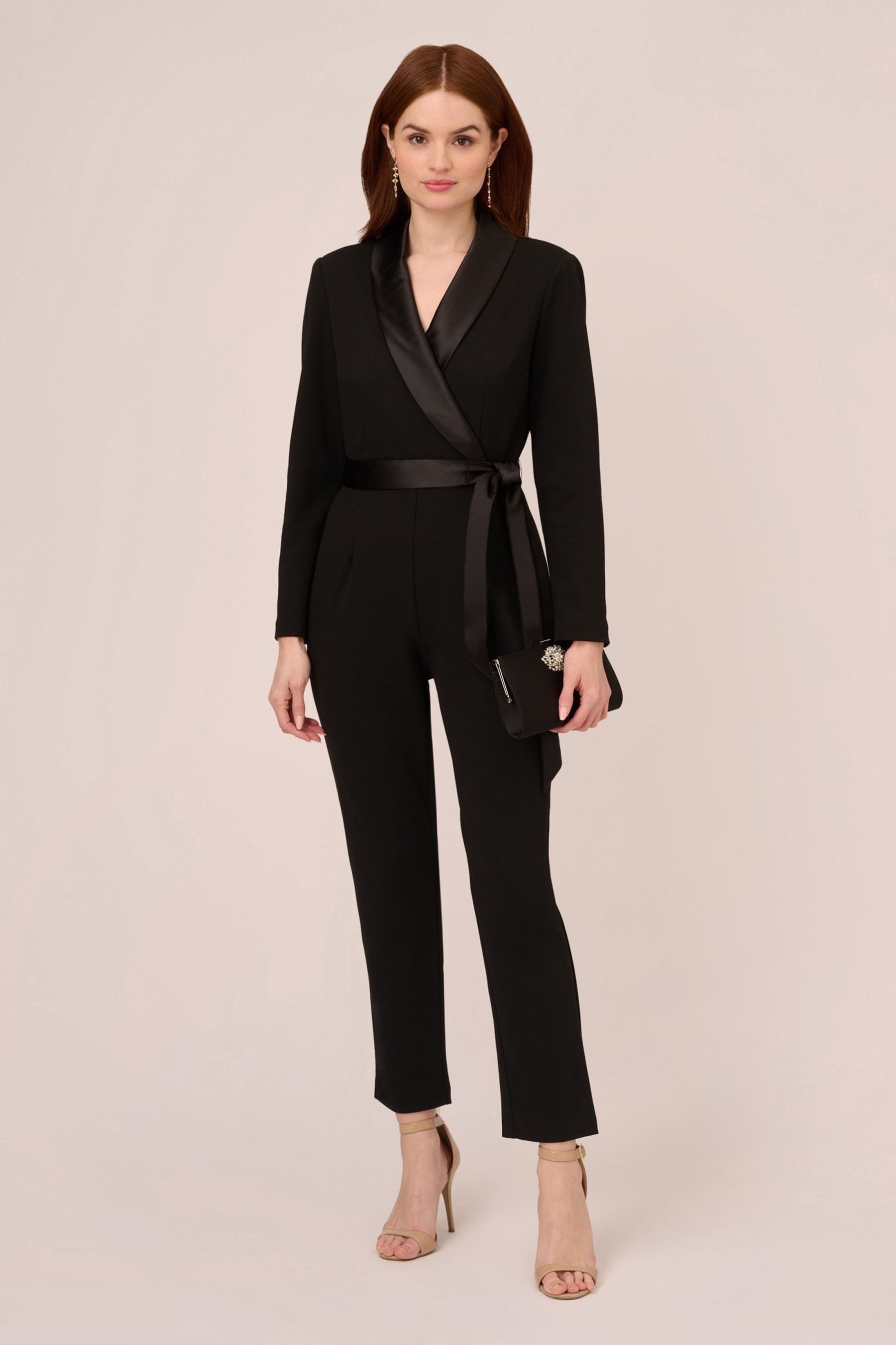 Adrianna papell jumpsuit black store