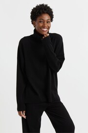 Chinti & Parker Wool/Cashmere Relaxed Roll Neck Jumper - Image 3 of 4