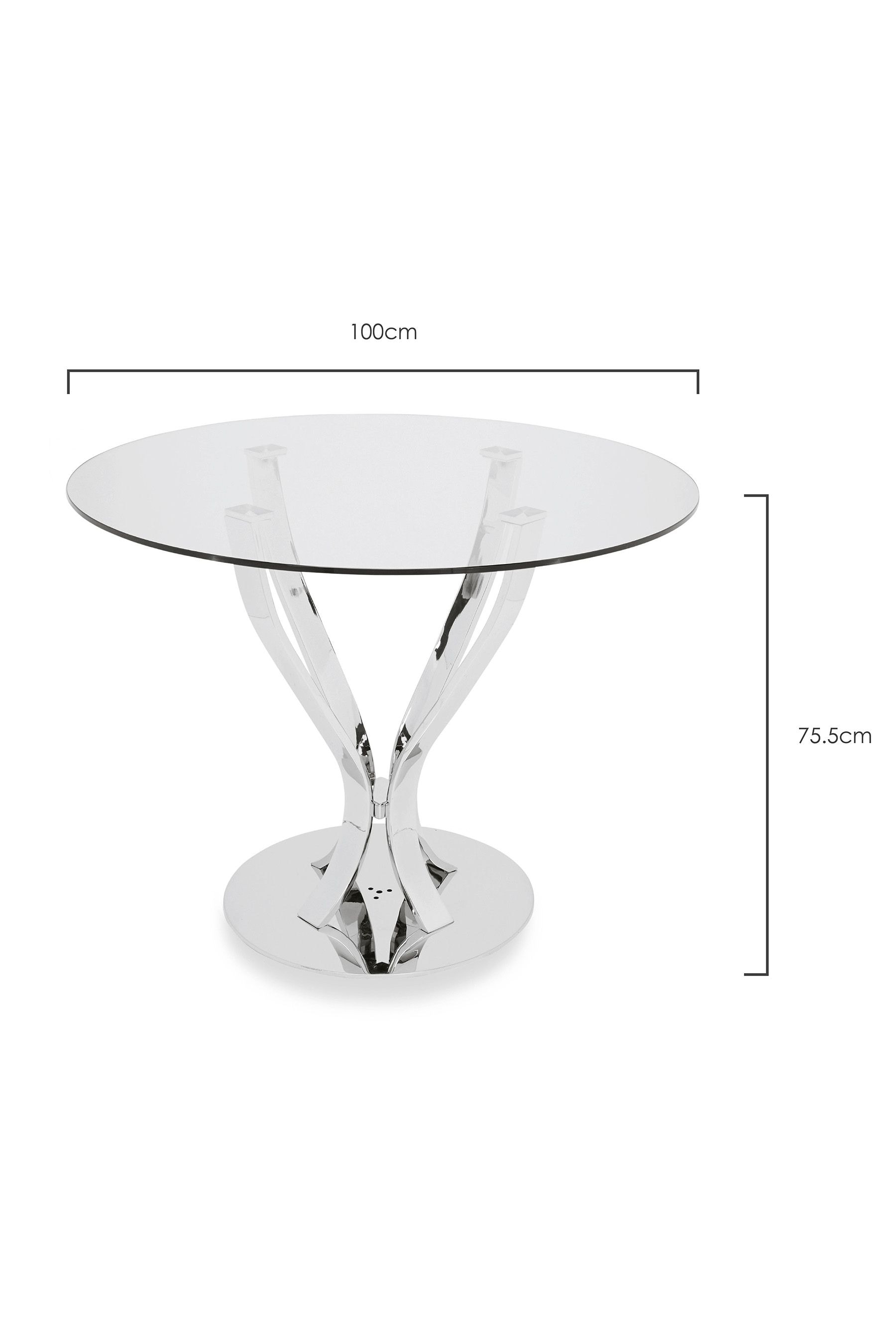 Next glass dining table deals