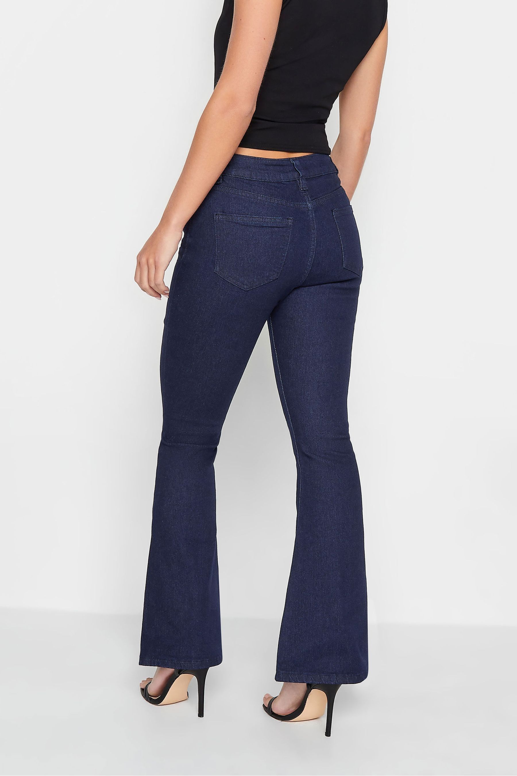 Blue kick flare jeans store
