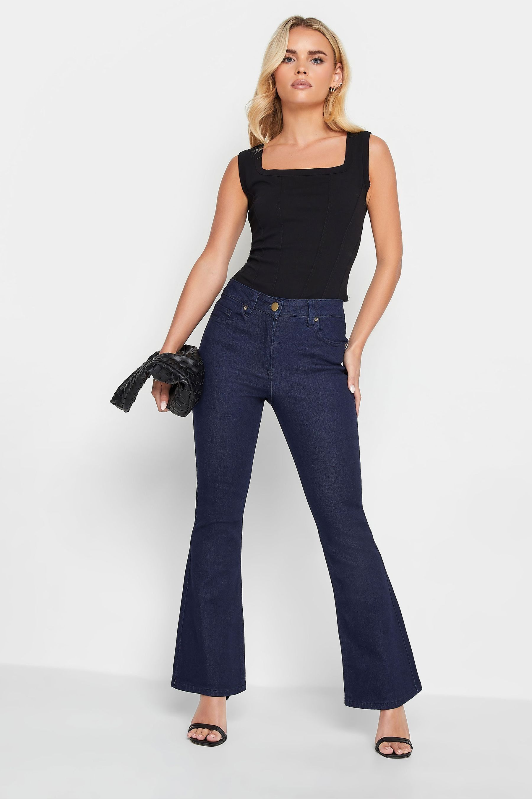 High waisted flare jeans sale petite